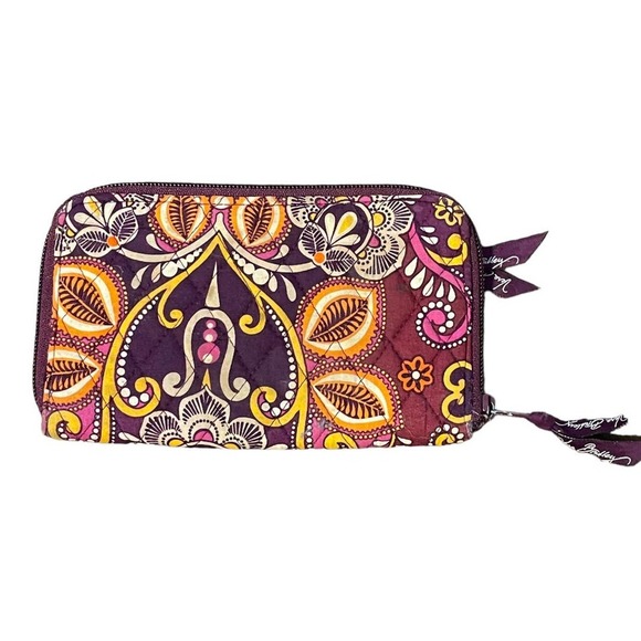 Vera Bradley Purple Quilted Wallet - Picture 2 of 5